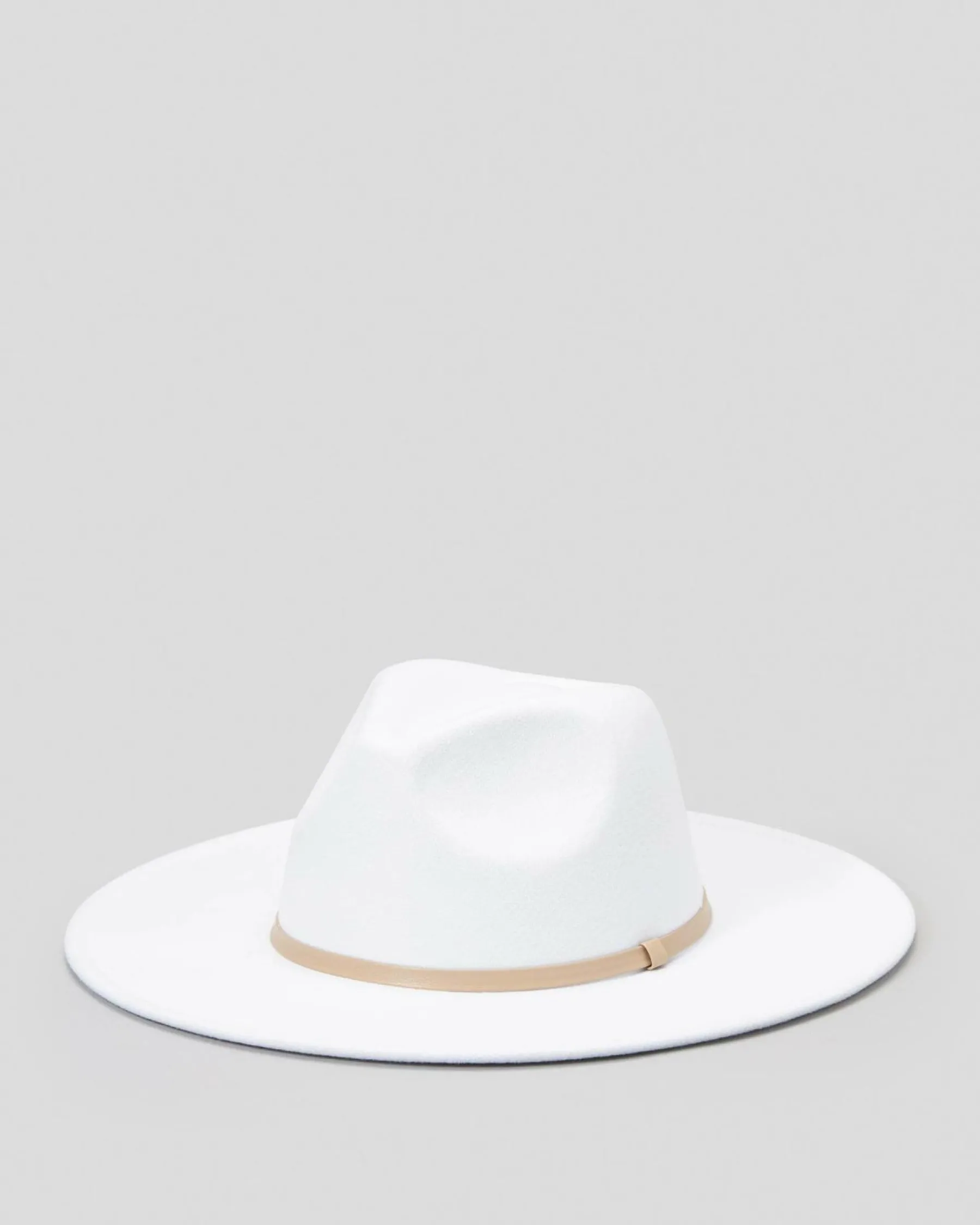 Headwear*Mooloola Arizona Felt Hat White