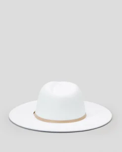 Headwear*Mooloola Arizona Felt Hat White