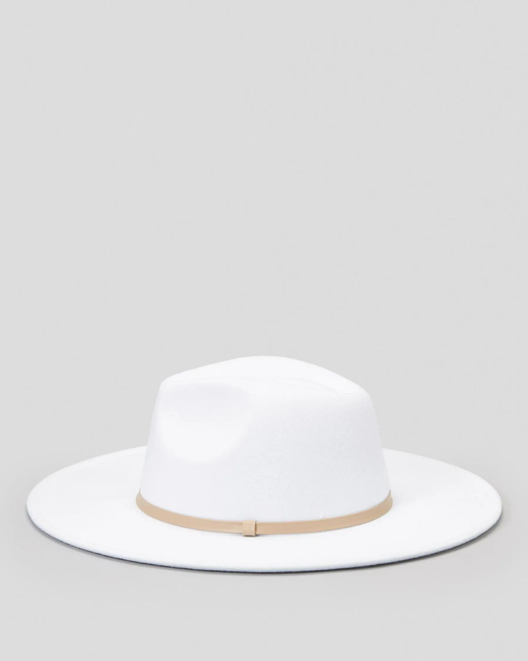 Headwear*Mooloola Arizona Felt Hat White