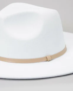 Headwear*Mooloola Arizona Felt Hat White