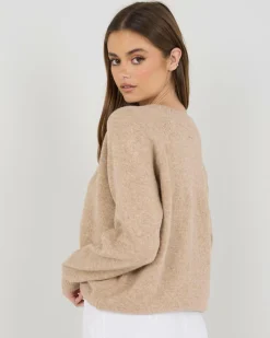 Knitwear|Jumpers & Hoodies*Mooloola Artemis Crew Neck Knit Jumper Taupe Marle
