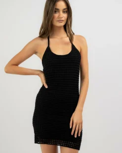 Aruba Crochet Knit Dress Women Dresses