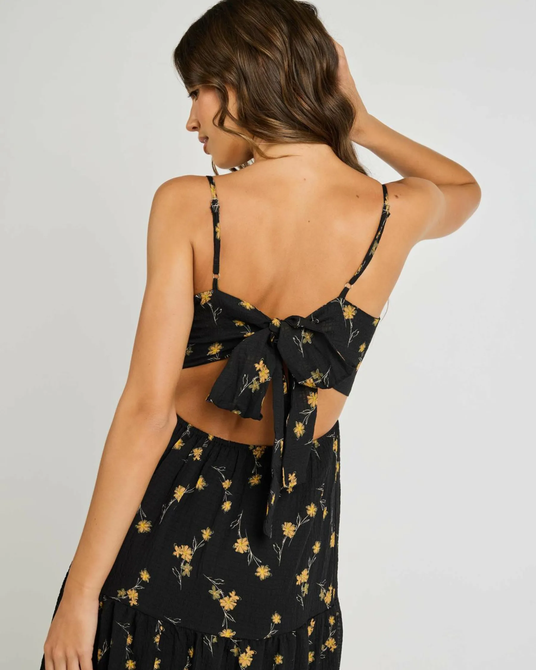 Dresses*Mooloola Ashlea Maxi Dress Black Floral