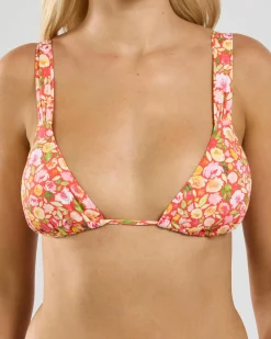 Bikinis*Topanga Ashleigh Triangle Bikini Top Red/multi