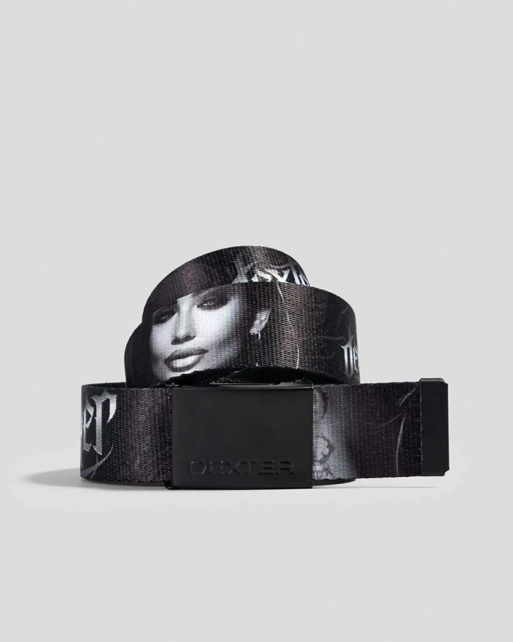 Belts*Dexter Assassin Web Belt Black/white