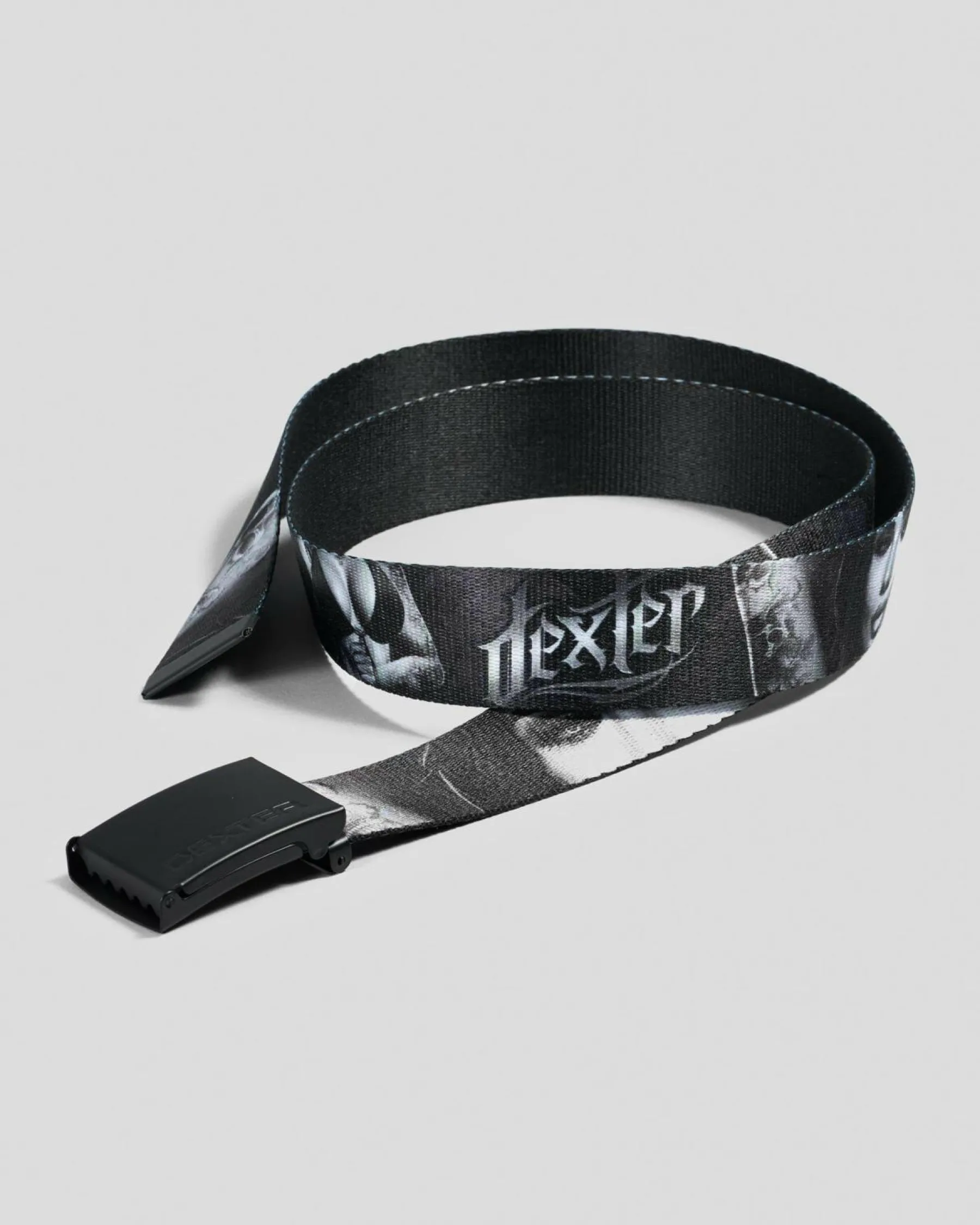 Belts*Dexter Assassin Web Belt Black/white