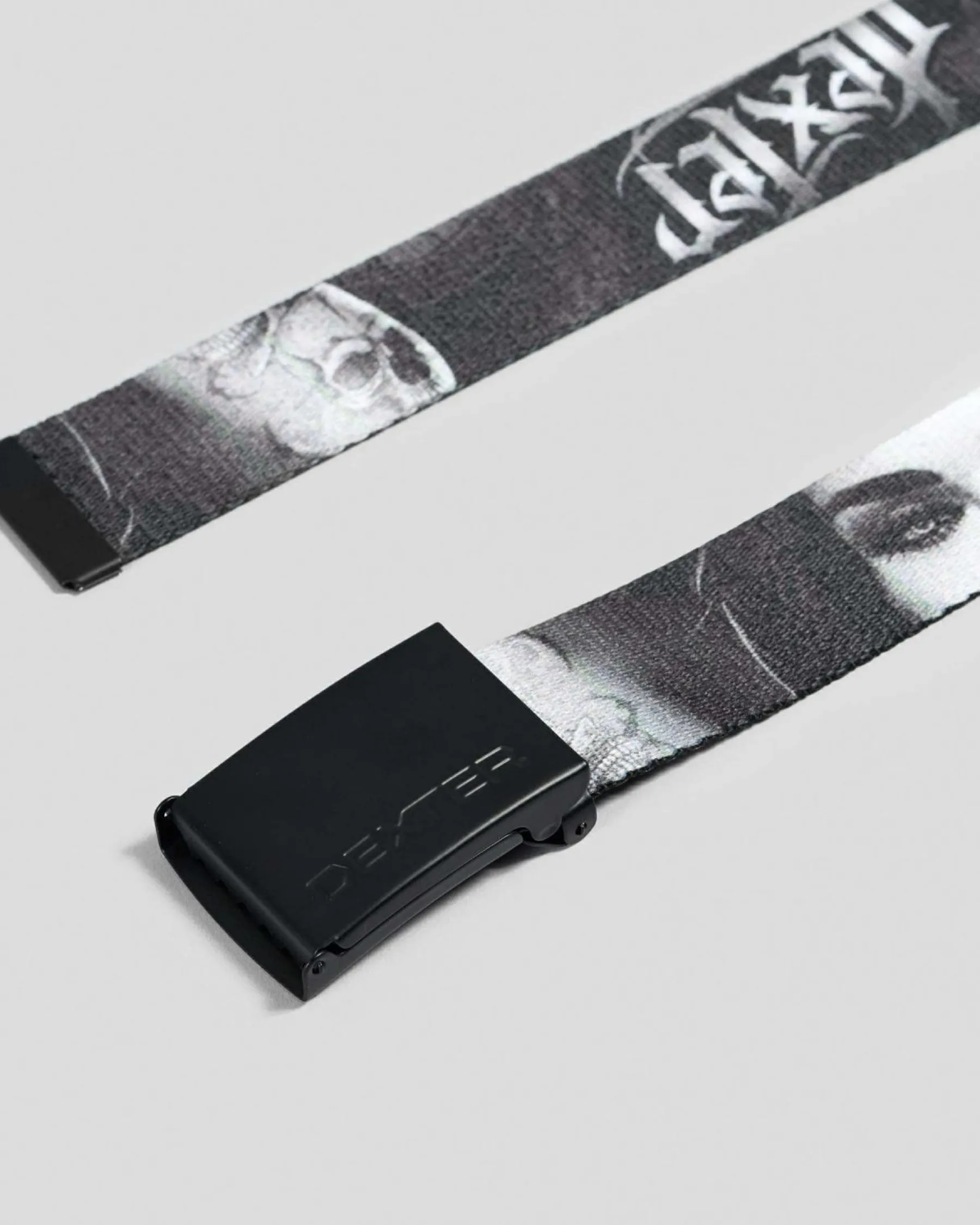 Belts*Dexter Assassin Web Belt Black/white