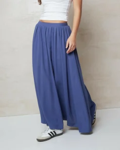 Bottoms*Mooloola Aster Maxi Skirt Indigo