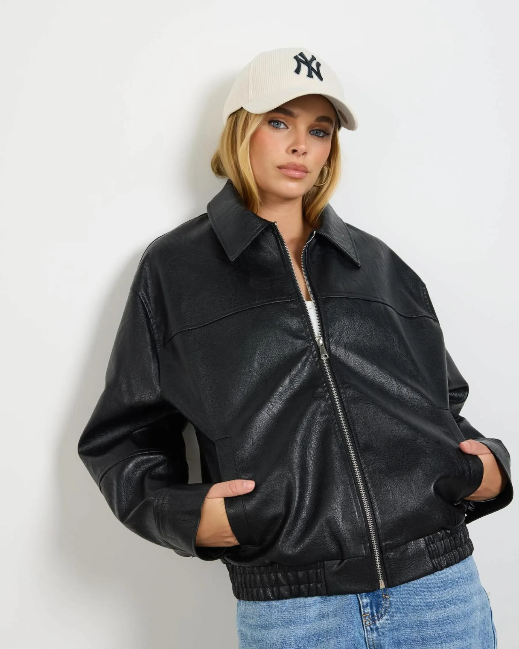 Hot Aston Faux Leather Jacket Women Jackets & Coats