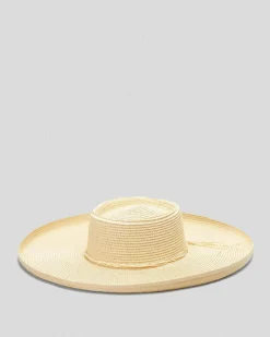 Headwear*Mooloola Aubrey Boater Hat Natural