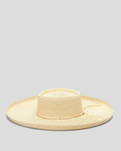 Headwear*Mooloola Aubrey Boater Hat Natural