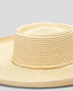 Headwear*Mooloola Aubrey Boater Hat Natural