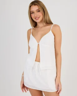 New Aubrey Split Front Top Women Sets|Tops