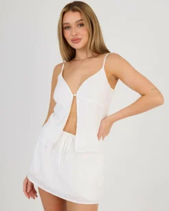 New Aubrey Split Front Top Women Sets|Tops