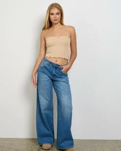 Tops*Ava And Ever Aurelia Seam Free Tube Top Taupe