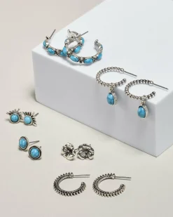Jewelry|Jewelry*Karyn In LA Austin Earring Pack Turq/silver
