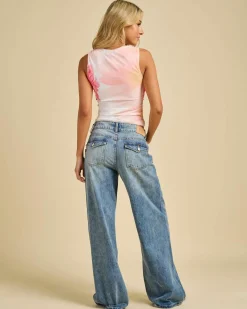 Denim|Bottoms*DESU Austin Wide Leg Jeans Blasted Garage