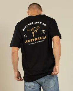 Tops & T-Shirts*Rip Curl Australia Fun Times Desto T-Shirt Black