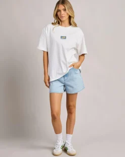 Tops*Lee Authentic Baggy T-Shirt Optic White