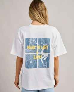 Tops*Lee Authentic Baggy T-Shirt Optic White