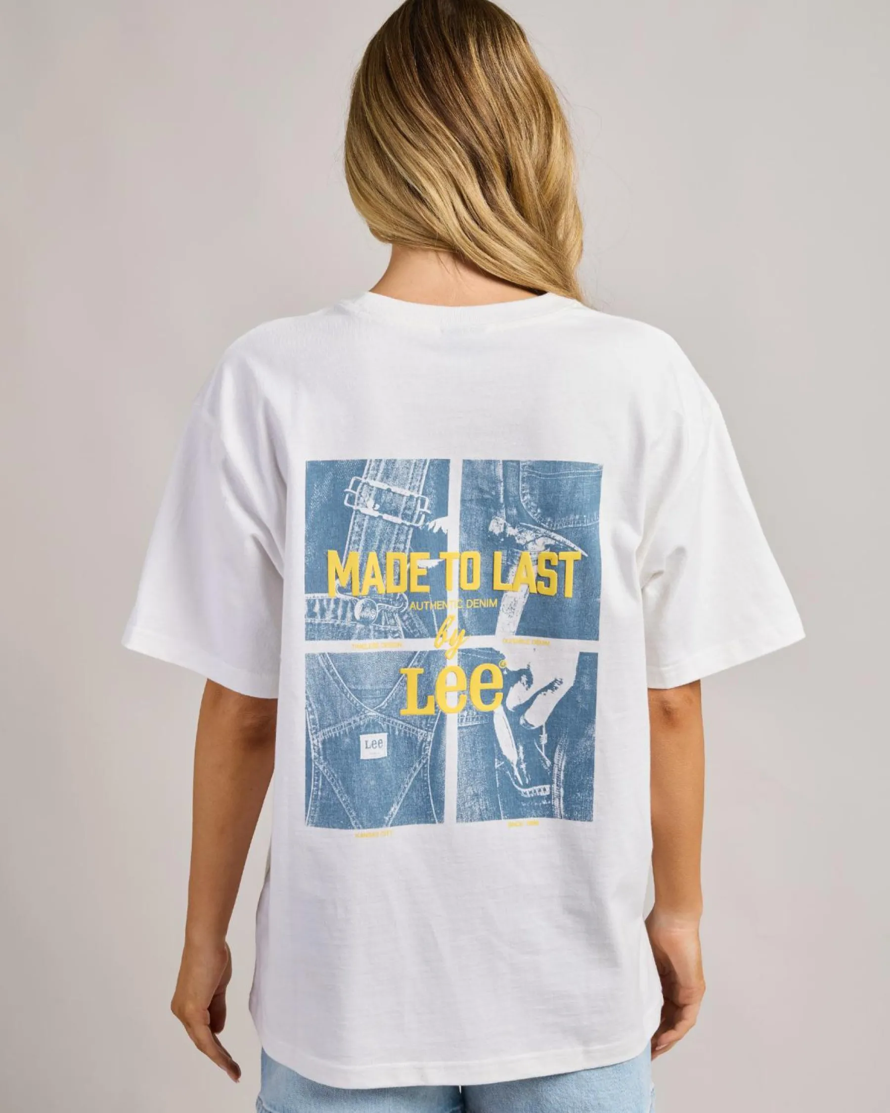 Tops*Lee Authentic Baggy T-Shirt Optic White