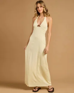 Discount Ava Hawaii Maxi Dress Women Linen Blend|Dresses