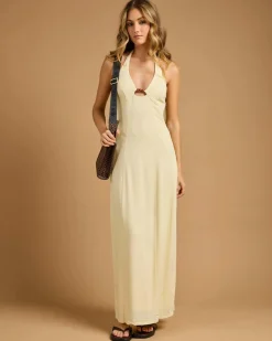 Discount Ava Hawaii Maxi Dress Women Linen Blend|Dresses