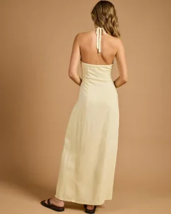 Discount Ava Hawaii Maxi Dress Women Linen Blend|Dresses