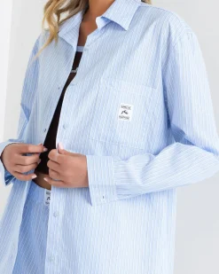 Online Ava Stripe Oversized Shirt Women Tops