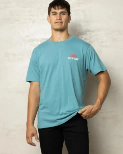 Tops & T-Shirts*Rhythm Awake T-Shirt Mineral Blue