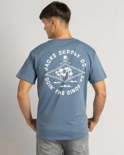 Tops & T-Shirts*Jacks Axis T-Shirt Surf Blue