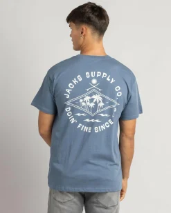 Tops & T-Shirts*Jacks Axis T-Shirt Surf Blue