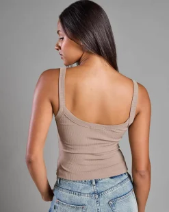 Outlet Ayla Basic Rib Tank Top Women Tops
