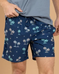 Outlet Azure Elastic Waist Board Shorts Board Shorts|Shorts & Bottoms