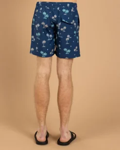Outlet Azure Elastic Waist Board Shorts Board Shorts|Shorts & Bottoms