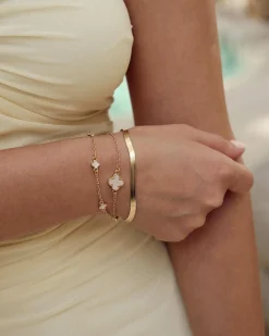 Jewelry|Jewelry*Karyn In LA Baby Clover Bracelet pack Pearl/gold