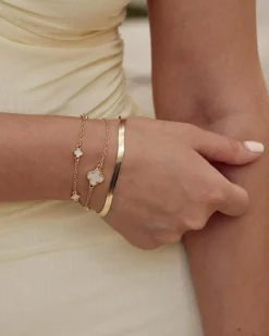 Jewelry|Jewelry*Karyn In LA Baby Clover Bracelet pack Pearl/gold