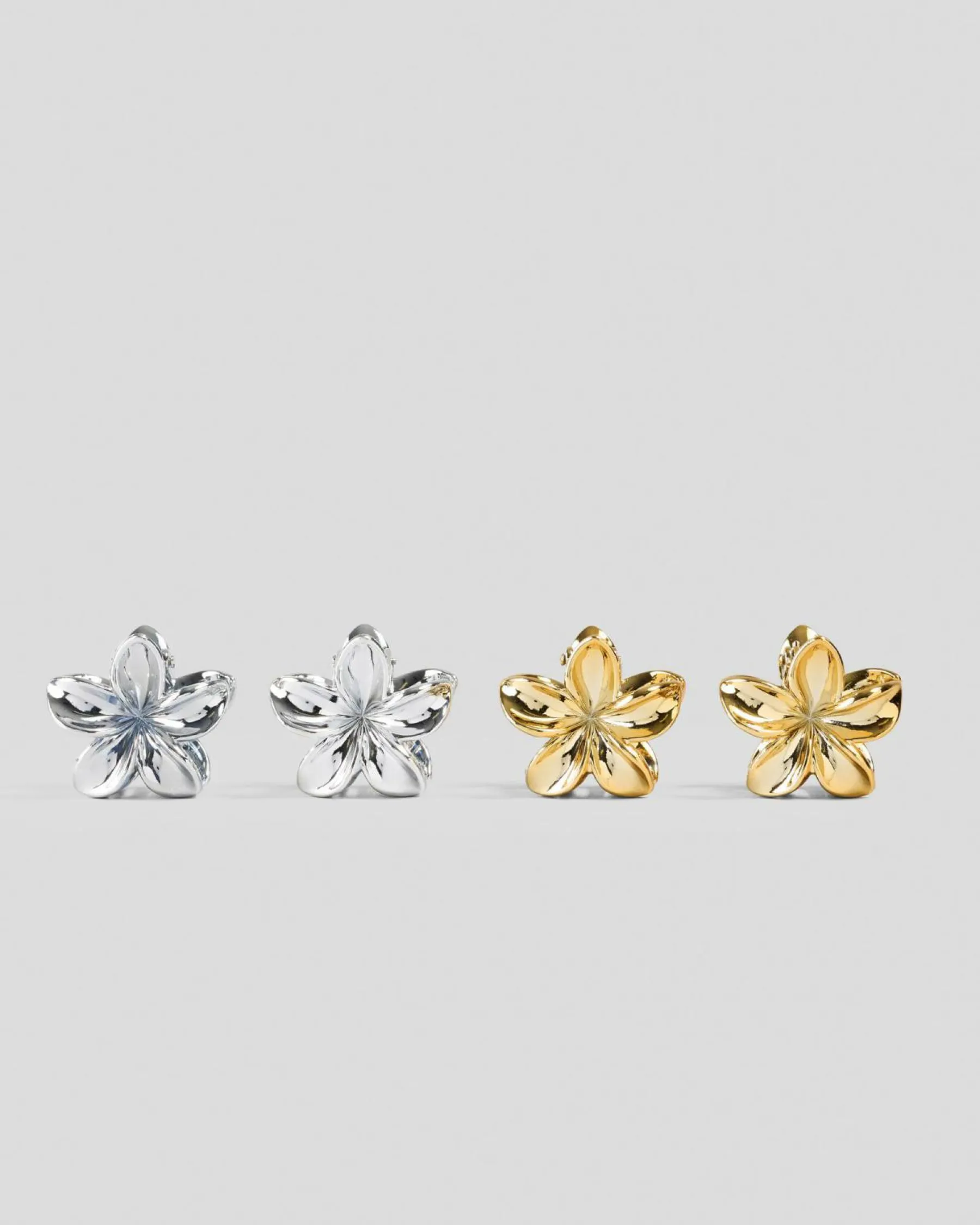 Face & Body*Karyn In LA Baby Frangipani Hair Claw Clip Pack Silver/gold