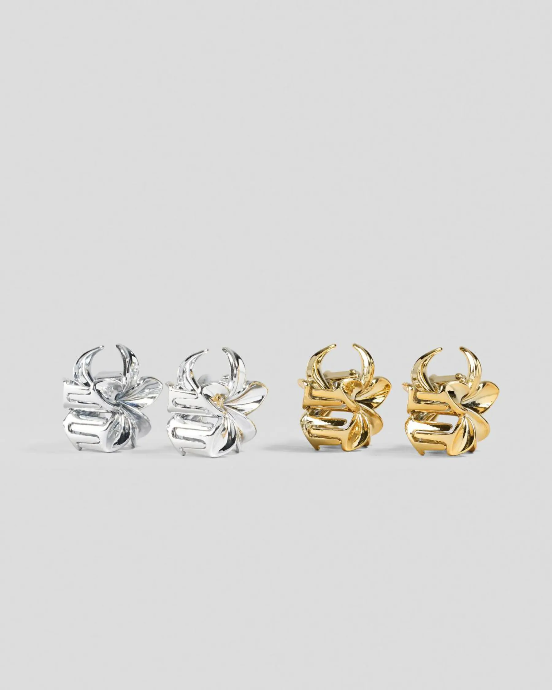 Face & Body*Karyn In LA Baby Frangipani Hair Claw Clip Pack Silver/gold