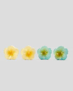 Best Baby Hibiscus Flower Hair Claw Clip Pack Kids Face & Body