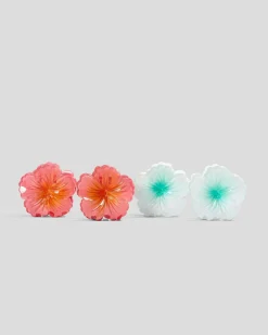 Sale Baby Hibiscus Flower Hair Claw Clip Pack Kids Face & Body