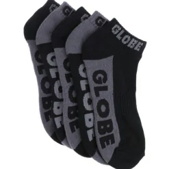 Socks*Globe Back 2 Skool Ankle Socks 5 Pack Assorted