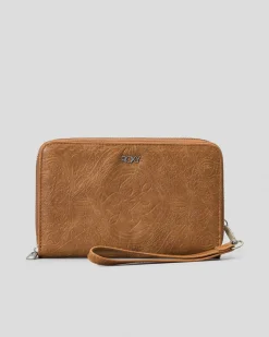 Wallets|Wallets*Roxy Back In Brooklyn Travel Wallet Camel