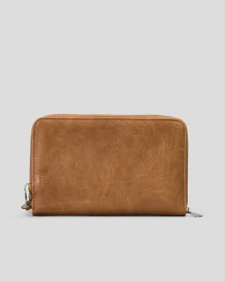 Wallets|Wallets*Roxy Back In Brooklyn Travel Wallet Camel