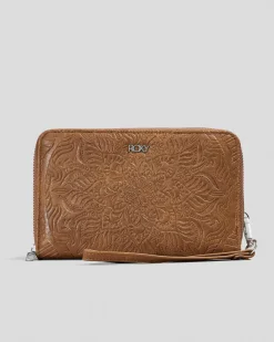 Wallets|Wallets*Roxy Back In Brooklyn Travel Wallet Camel