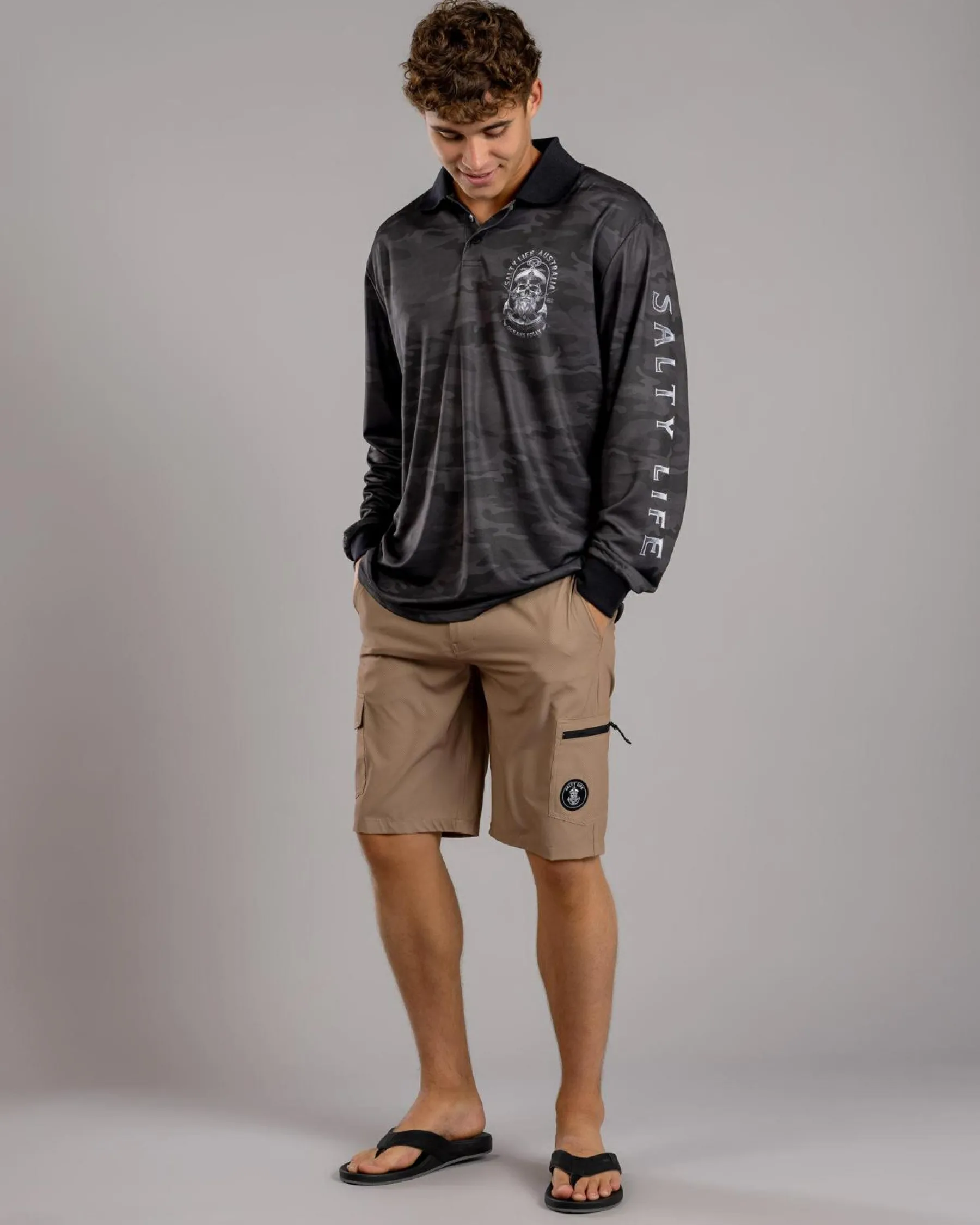 Shorts & Bottoms*Salty Life Bait Walk Shorts Sand