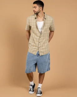 Sale Balance Short Sleeve Shirt Tops & T-Shirts|Linen Blend