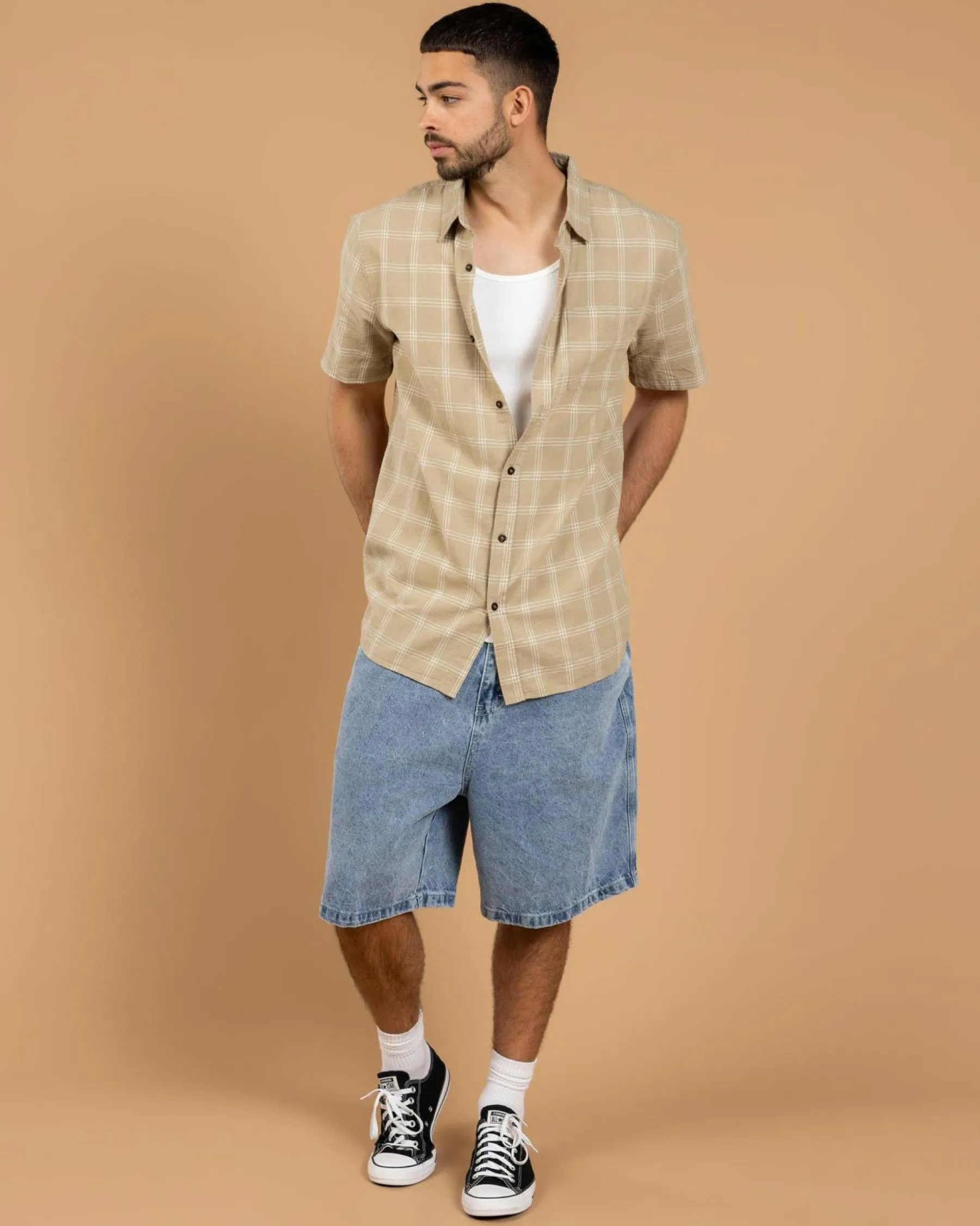 Sale Balance Short Sleeve Shirt Tops & T-Shirts|Linen Blend