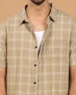 Sale Balance Short Sleeve Shirt Tops & T-Shirts|Linen Blend