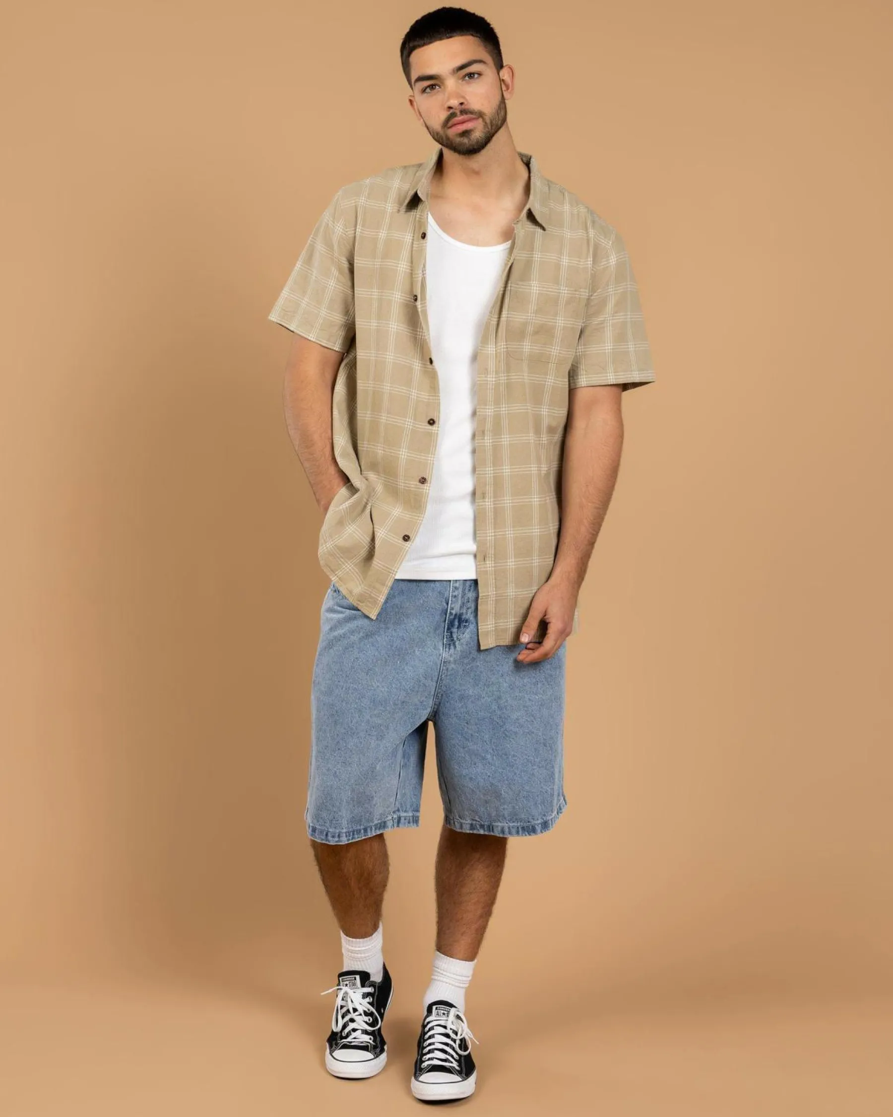 Sale Balance Short Sleeve Shirt Tops & T-Shirts|Linen Blend